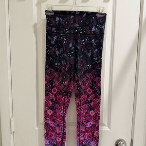 Lululemon Wunder Under High Rise Floral Legging